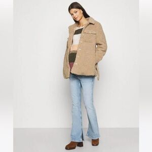 River Island Blue Maternity Split Hem Flared Jeans
